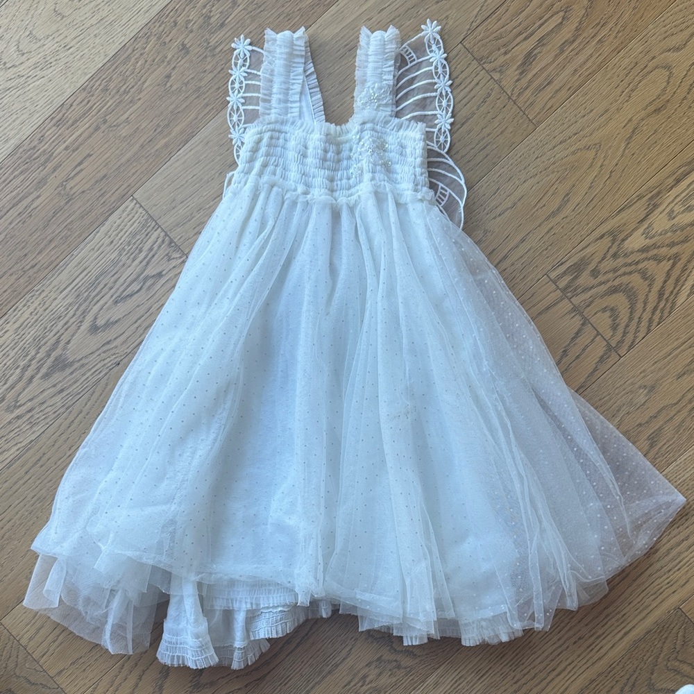 White Lace Tulle Dress